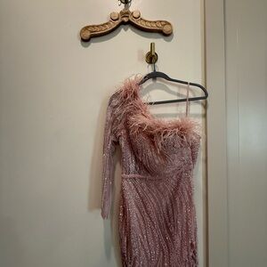 Portia and Scarlett Pink One-Shoulder Dress